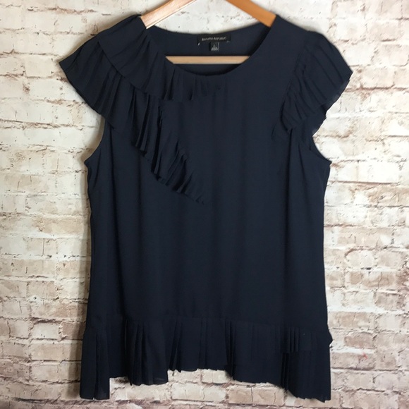 Banana Republic Tops - ✨BANANA REPUBLIC NAVY BLOUSE✨